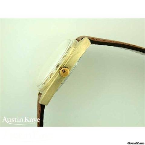 replica Omega Constellation Gold-capped automatic day-date on strap WATCHES 1 