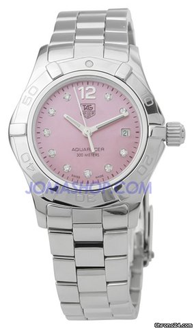 TAG Heuer 2000 Aquaracer Diamond Pink Ladies Watch WAF141A.BA0813