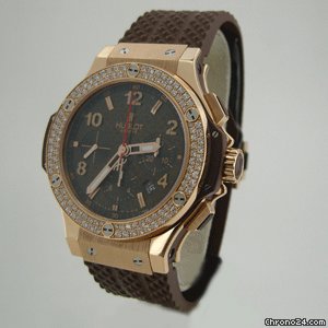 replica Hublot CAPPUCCiNO ROSE GOLD DiAMOND BEZEL 44 mm WATCHES 1 