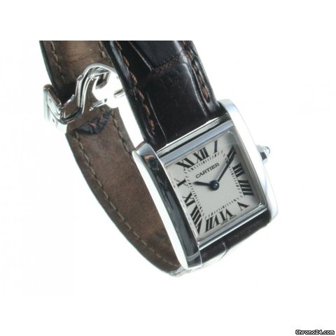 Cartier Tank Francaise 750er Wei gold Ref. 2403 Revision 2009