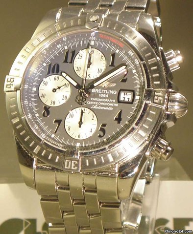 Breitling Chronomat Evolution Chrono Stahl B&P