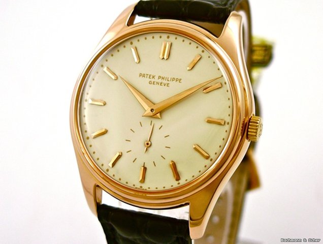 Patek Philippe Calatrava Ref.: 2526 rose gold, enamel dial, Cal.: 600