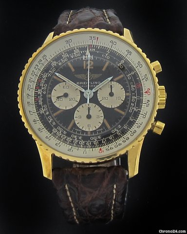 Breitling 18k Yellow Gold Navitimer 81600