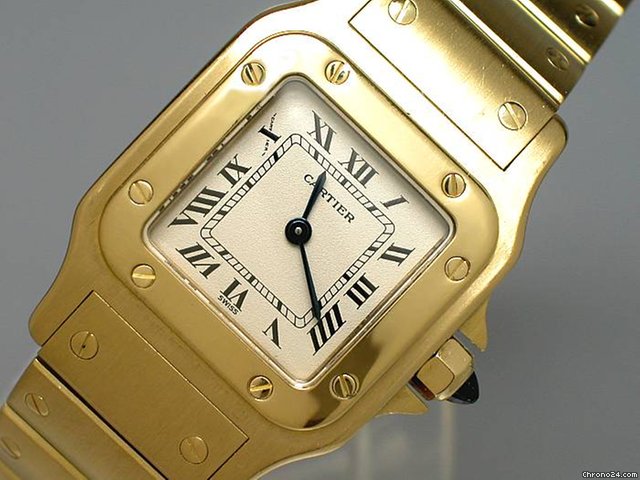 replica Cartier "santos de CARTIER 18K/750 Gelbgold - Damen WATCHES 1 