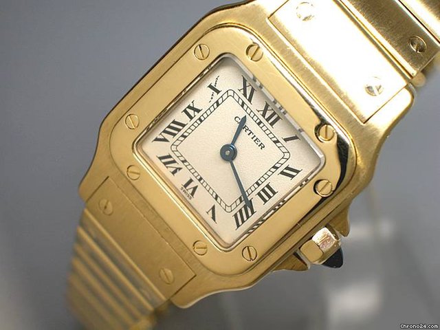 Cartier "santos de CARTIER 18K/750 Gelbgold - Damen