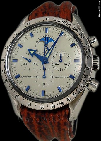 Omega Speedmaster Professional Moonphase White Gold Bezel Special
