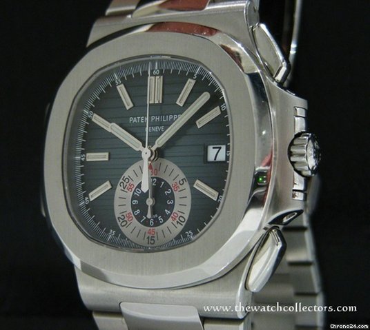Patek Philippe Very Rare Nautilus Chronograph "Ref.5980" Full Set Box & Papers  2007