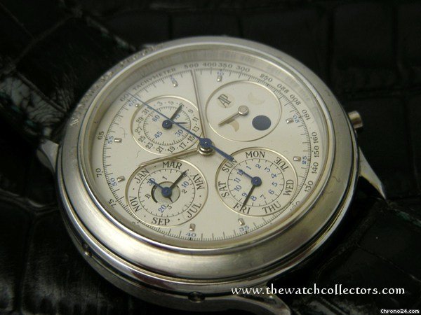 replica Audemars Piguet Platinum Chronograph Perpetual Calendar "Ref.25695" WATCHES 1 