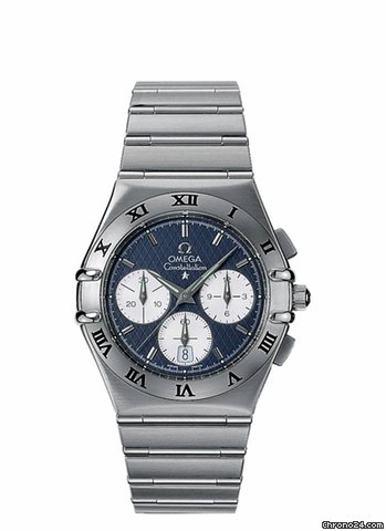 Omega constellation chronograph azul
