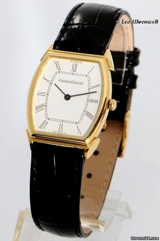 Jaeger-LeCoultre ELEGANTE HERRENUHR 18Kt GOLD MIT DESIGNER-ANSTe EN