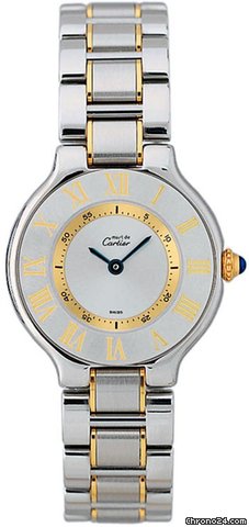 Cartier 21 Must De Cartier Gold and Steel