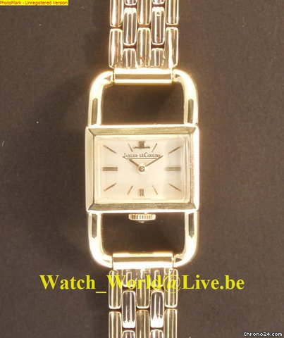 Jaeger-LeCoultre Rare Etrier HermEs Full 18k solid gold (year: 1960')