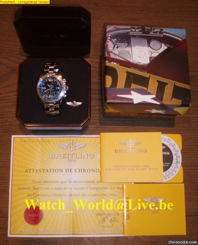 replica Breitling B-1 (B One) Full steel - Perfect - All papers and box WATCHES 1 