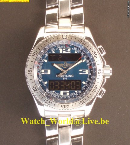Breitling B-1 (B One) Full steel - Perfect - All papers and box