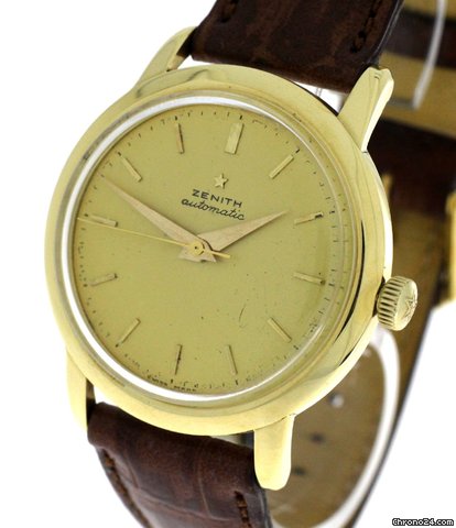 Zenith Hammerautomatik Automatik 750/Gelbgold an Lederband