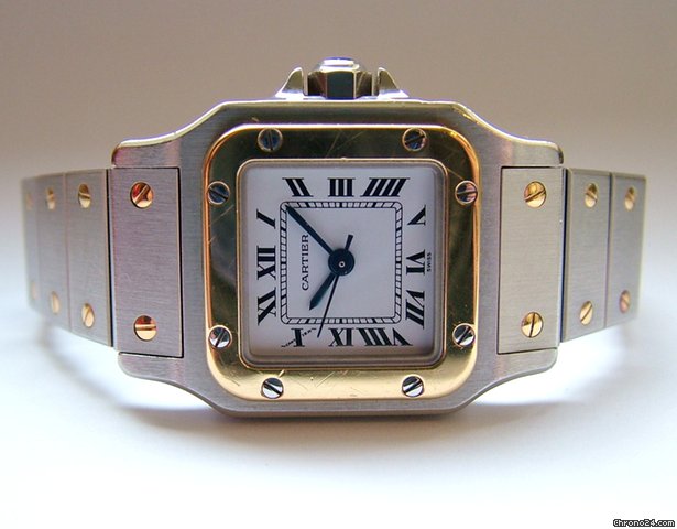 Cartier Santos Lady Automatique Stahl-Gold