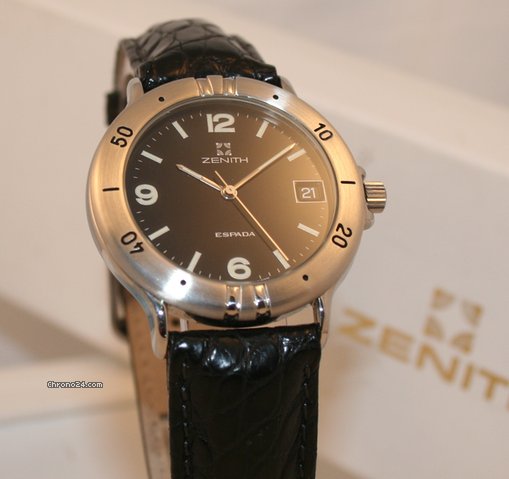 replica Zenith Espada Stahl Lederband WATCHES 1 