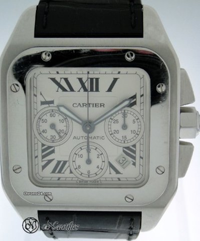 Cartier Santos 100 Grande modele Cronografo