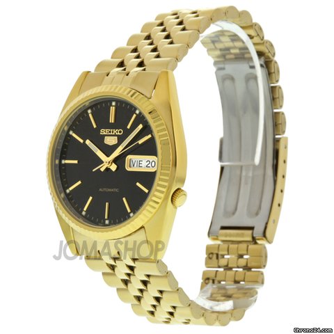 replica Seiko 5 Automatic Gold-tone Mens Watch SNXZ16 WATCHES 1 