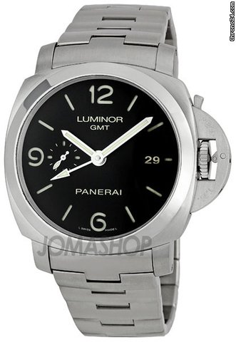 Panerai Steel Luminor 1950 GMT Watch PAM00329