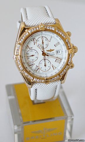 Breitling Windrider Crosswind 18k Gold 92 Brillianten