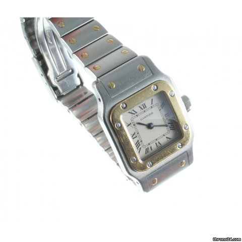 Cartier Santos Stahl / 750 Gold