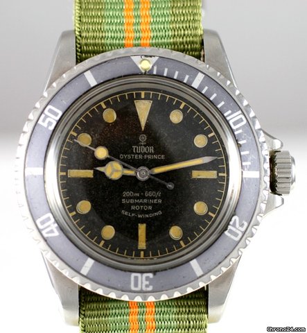 Tudor Submariner chemin de fer gilt