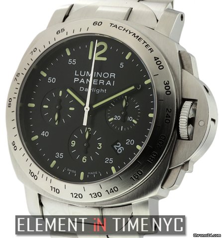 Panerai Luminor Daylight Chronograph Stainless Steel PAM 236 B+P