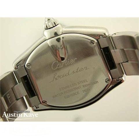 replica Cartier Roadster steel quartz on bracelet WATCHES 1 