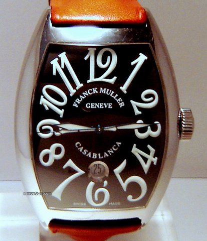 Franck Muller CURVEX CASABLANCA 8880 C DT  UOMO ACCIAIO PELLE
