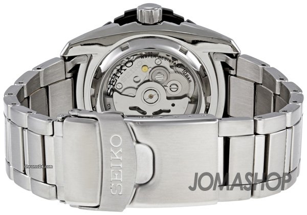 replica Seiko 5 Black Dial Stainless Steel Mens Watch SNZJ07 WATCHES 1 
