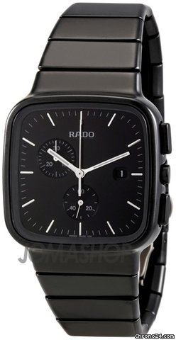 Rado True R5.5 Black Dial Chronograph Ceramic Mens Watch R28886162
