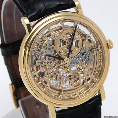 Vacheron Constantin Squelette, automatique, or jaune