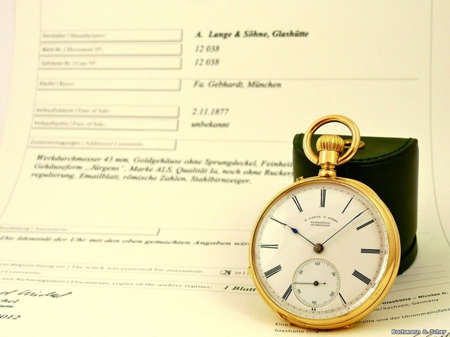 A. Lange & Sohne L'Epin, 18k Yellow Gold, 1B Quality