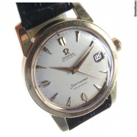Omega Seamaster "Calendar" Herrenuhr 750er Gelbgold
