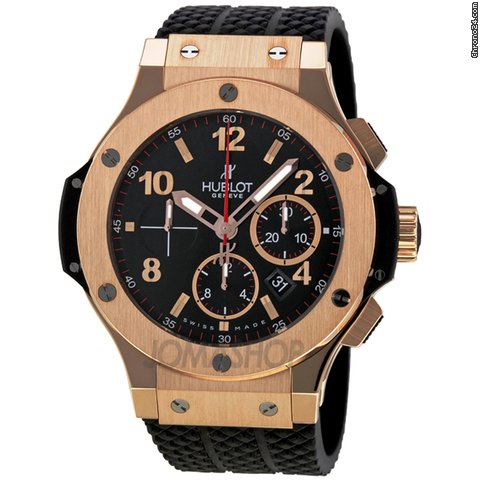 Hublot Big Bang Black Dial Black Rubber Mens Watch 301PX130RX