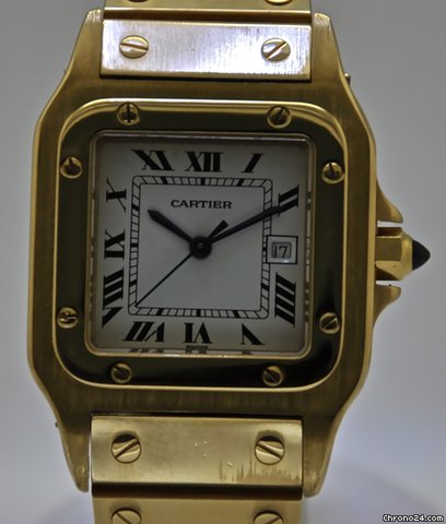 Cartier Santos Oro Auto
