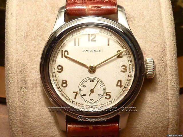 Longines Tre Tacche "Step Case" waterproof 1937 watch