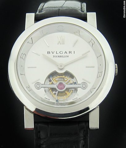 Bulgari Platinum Tourbillon Mechanical Watch 40 PL TB
