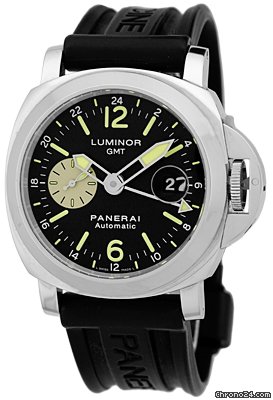 Panerai Gent's Stainless Steel 44mm  Luminor GMT PAM 88