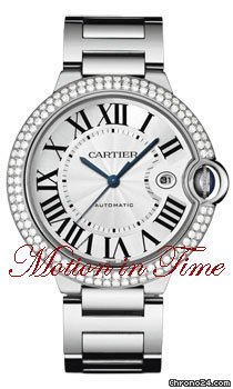 Cartier BALLON BLEU WHITE GOLD ON BRACELET LARGE WITH DIAMONDS