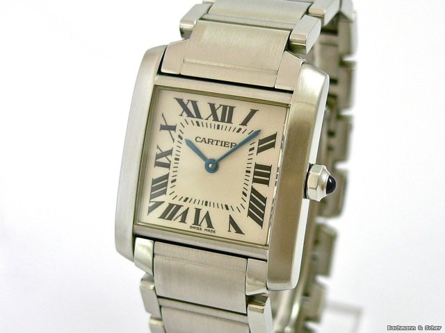 Cartier Tank Francaise, Medium Size, Stainless Steel