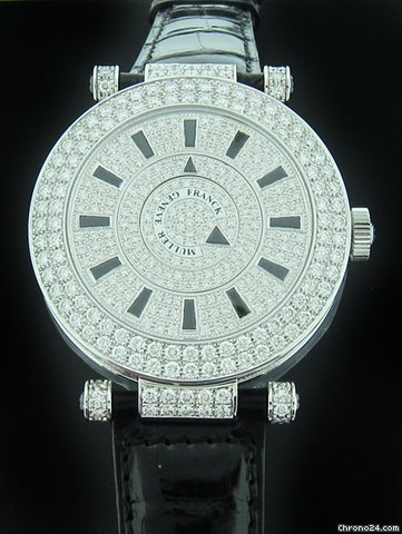 Franck Muller White Gold Double Mystery Diamond Watch DM42D2RCD