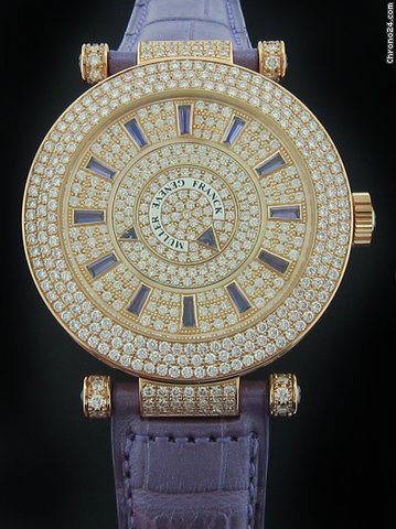 Franck Muller Rose Gold Double Mystery Diamond Watch DBL MYST D3RCD42