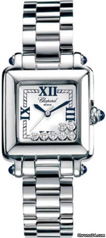 Chopard Happy Sport Stainless Steel Floating Diamonds