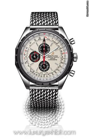 Breitling Chronomatic Stainless Steel Mens Watch A1936002-G683-BKCT