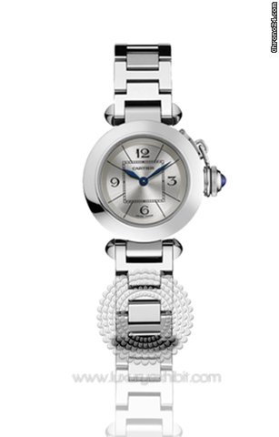 Cartier Miss Pasha Silver-plated Stainless Steel Ladies Watch W3140007