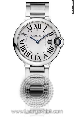 Cartier Ballon Bleu Medium Stainless Steel Unisex Watch W69011Z4