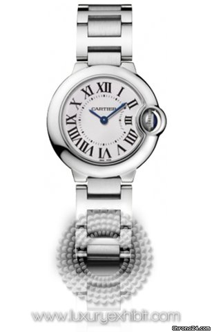 Cartier Ballon Bleu Small Stainless Steel Ladies Watch W69010Z4