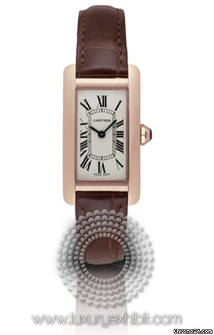 Cartier Tank Americaine 18kt Rose Gold Ladies Watch W2607456